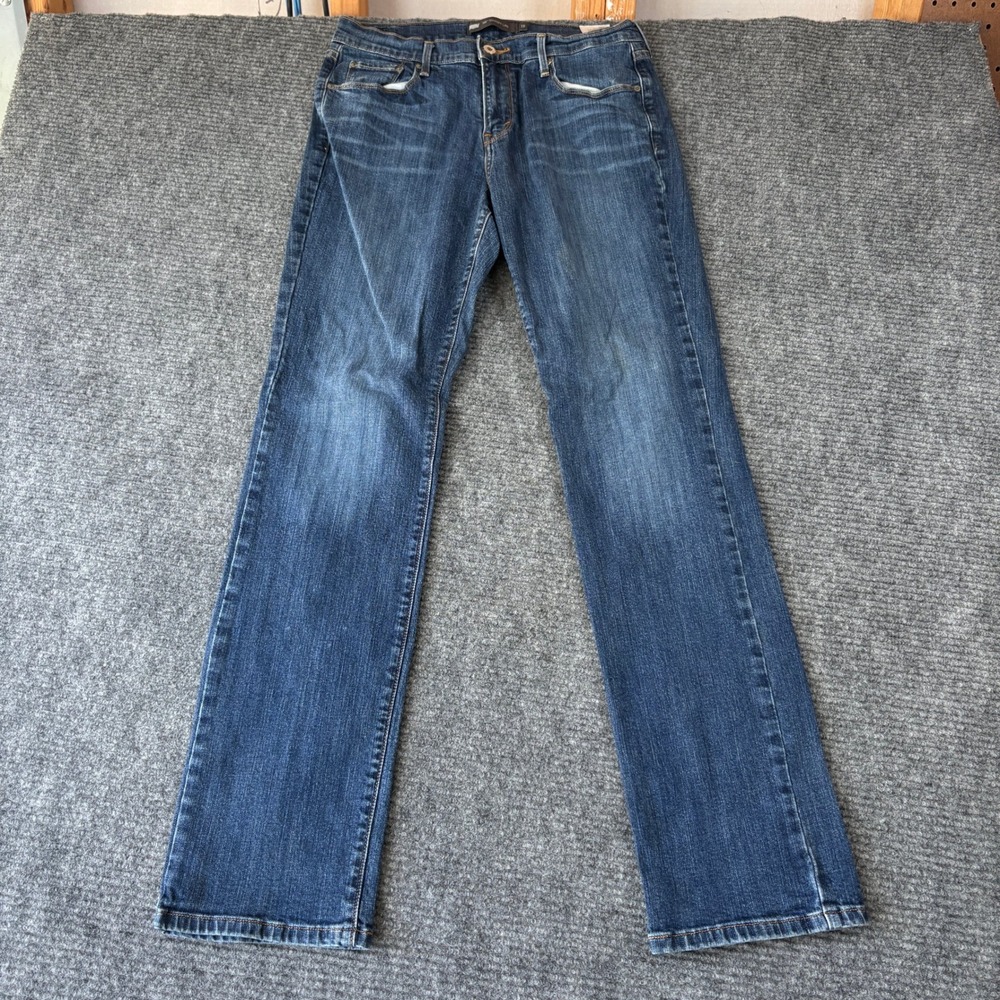 Levi's Women's Straight Leg Jeans - Blue Wash with Light Whiskering